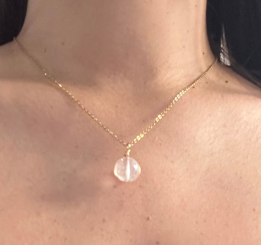 Collier “Clarté & Lumière” – Cristal de Roche Naturel