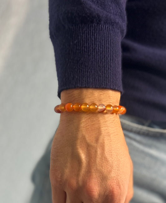 Bracelet Coraline en pierres naturelles pour vitalité et protection