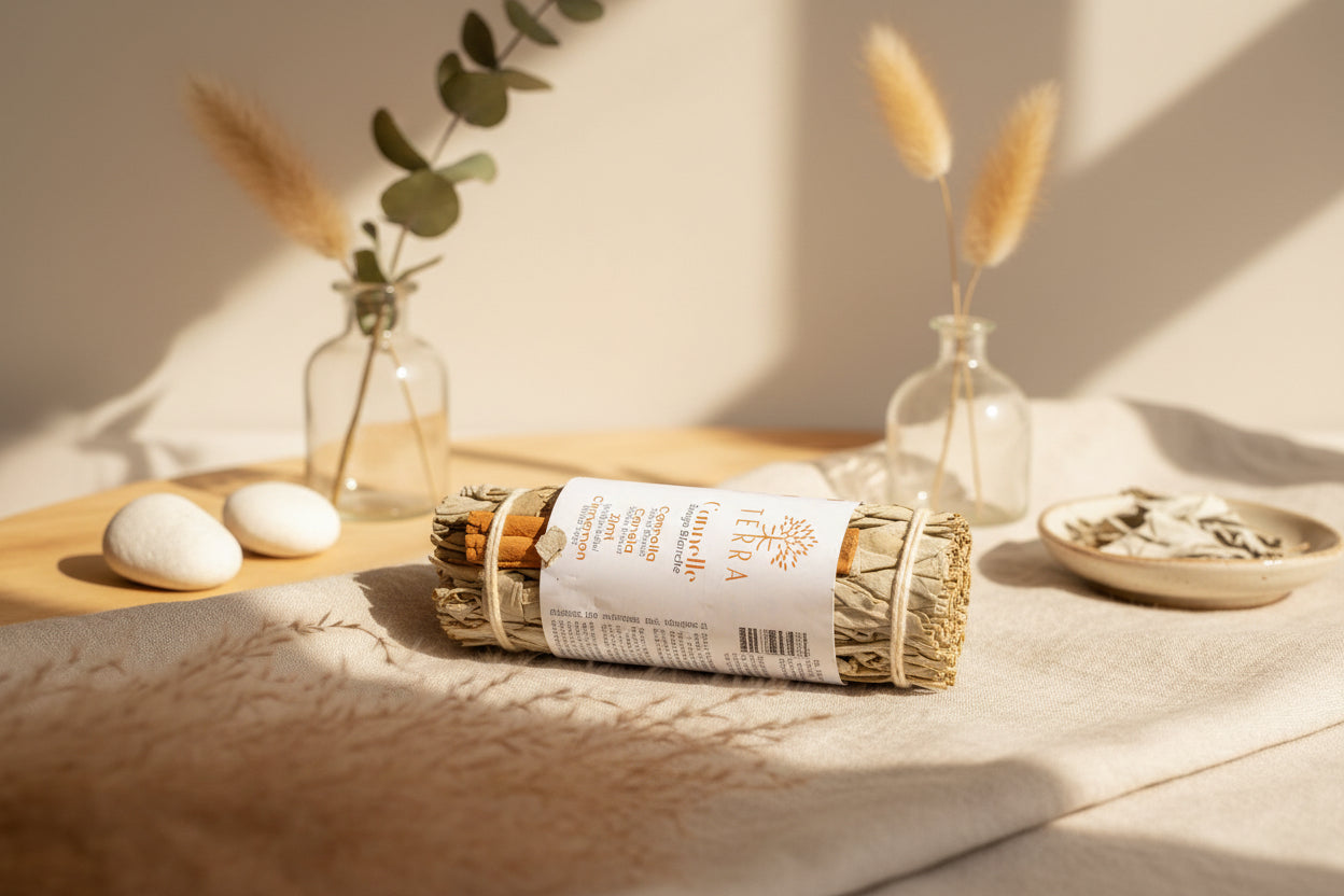 Bâton Sauge à la Cannelle pour purification et énergie chaleureuse