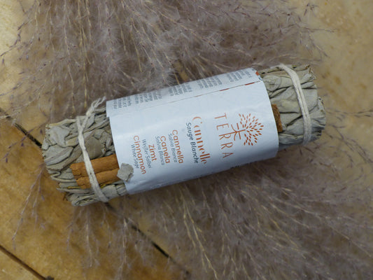 Fagot Sauge Blanche & Cannelle – 25-30g – 10 cm