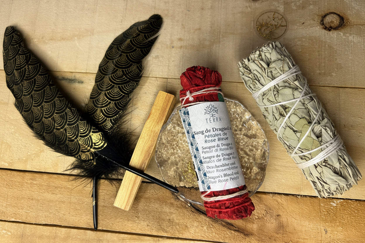 Sauge blanche et palo santo de L’au-delà des rêves pour purification de l’espace, harmonisation des énergies et bien-être spirituel