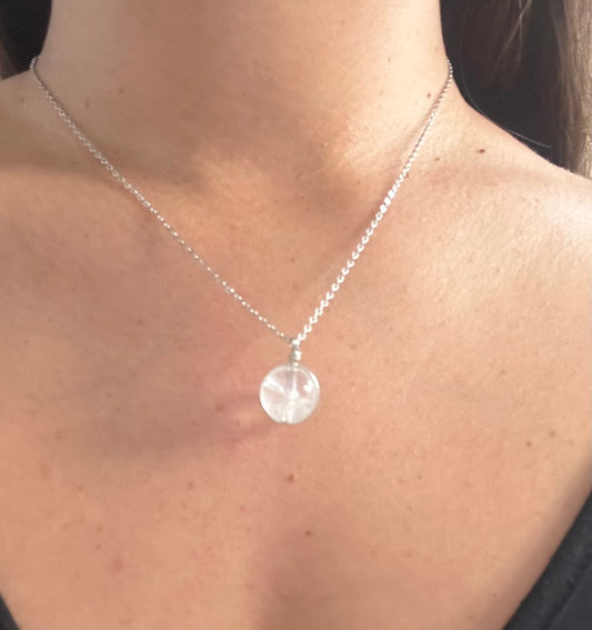 Collier “Clarté & Lumière” – Cristal de Roche Naturel