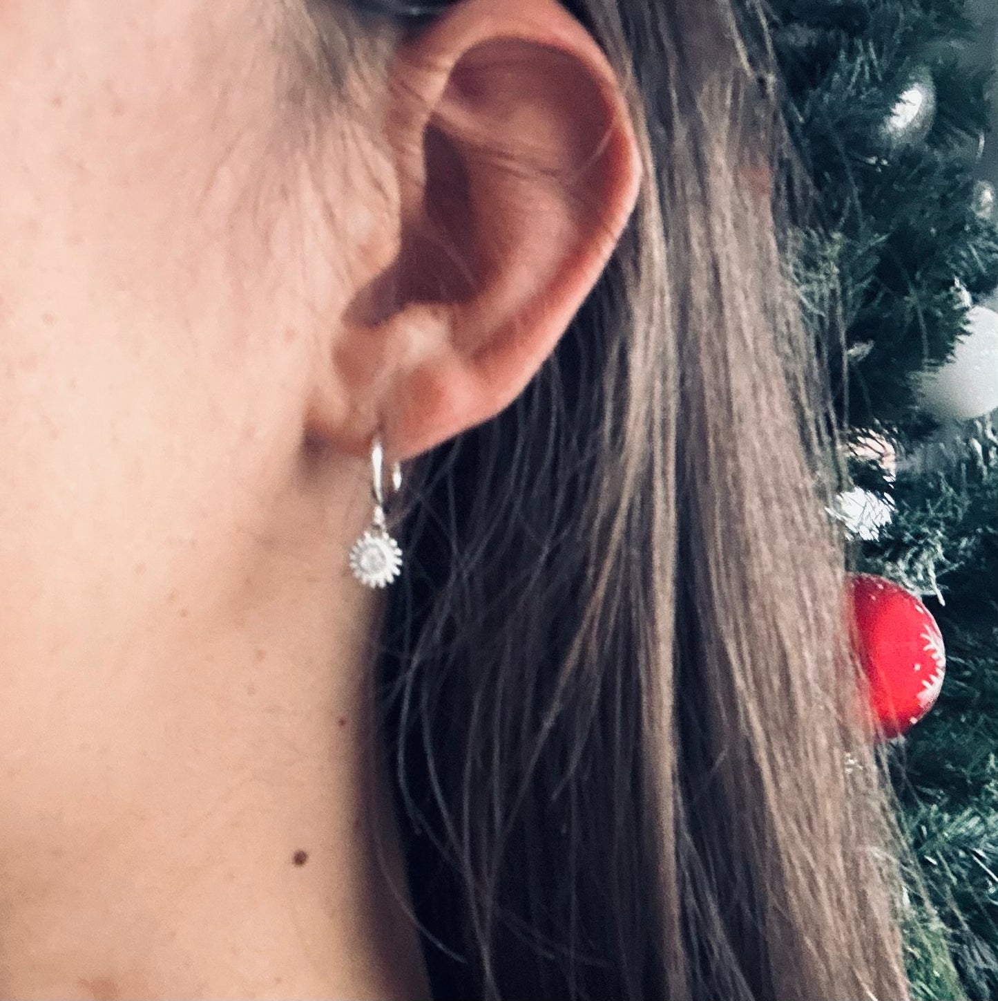 Boucles d’oreilles Soleil – Créoles en Argent Sterling 925