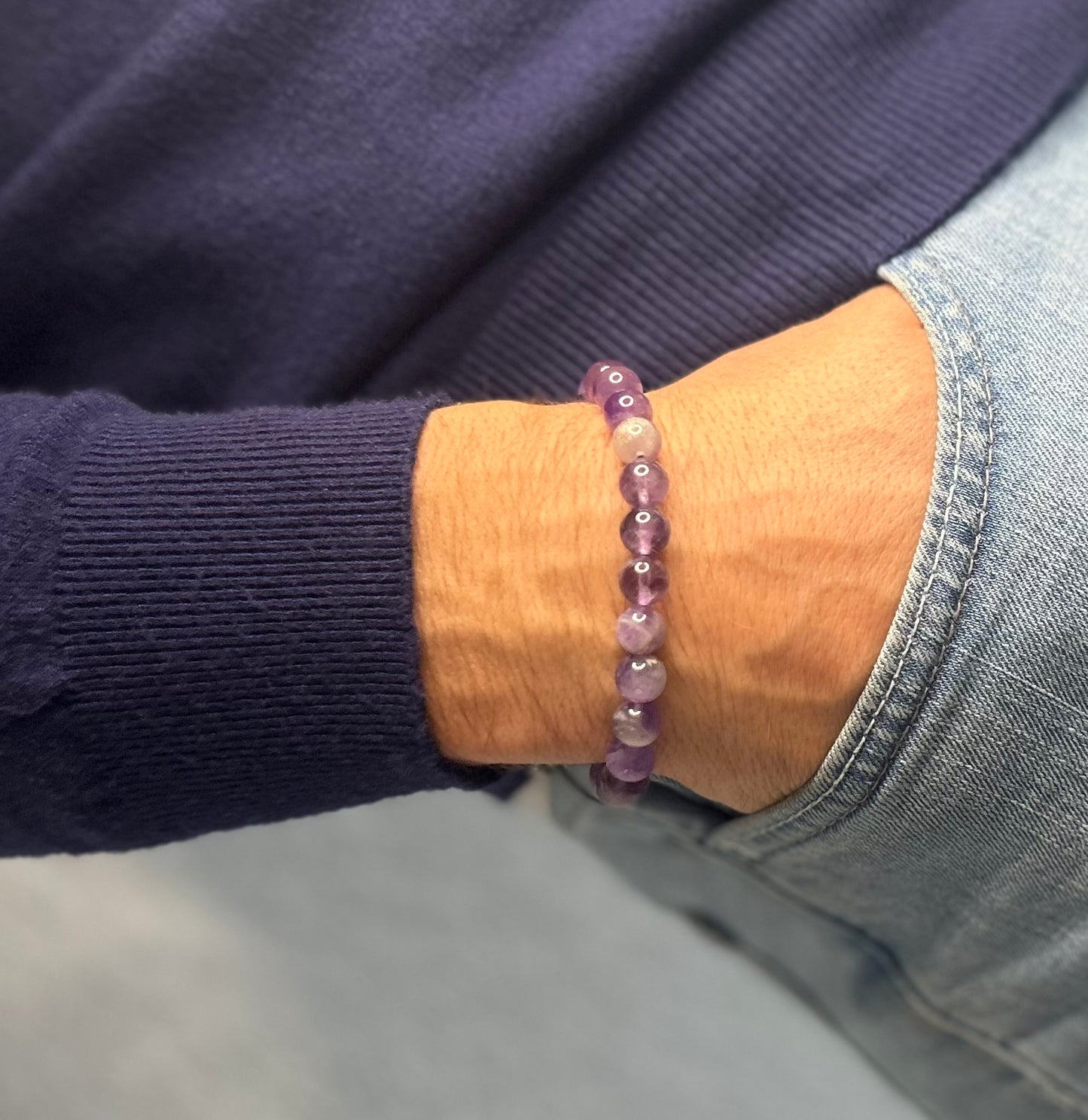 Bracelet Améthyste • Clarté & Sérénité