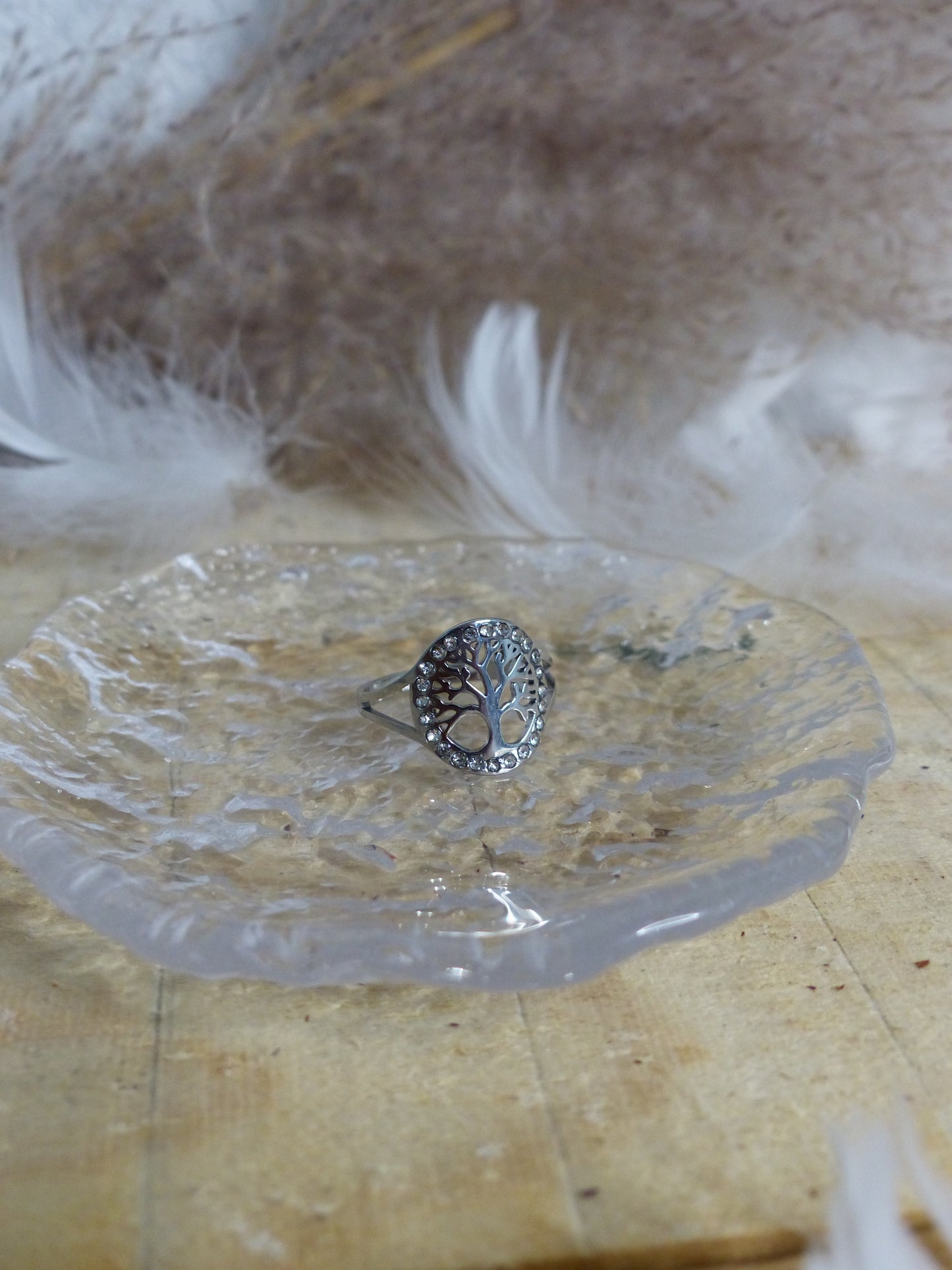 Bague Acier Inoxydable – Arbre de Vie