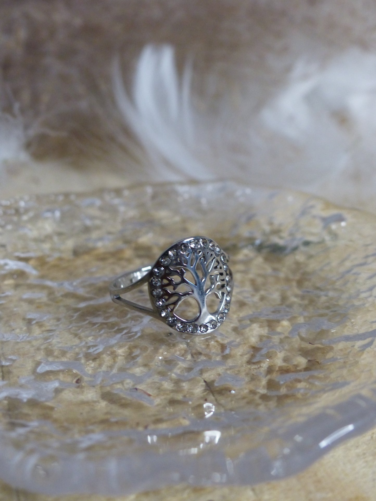 Bague Acier Inoxydable – Arbre de Vie