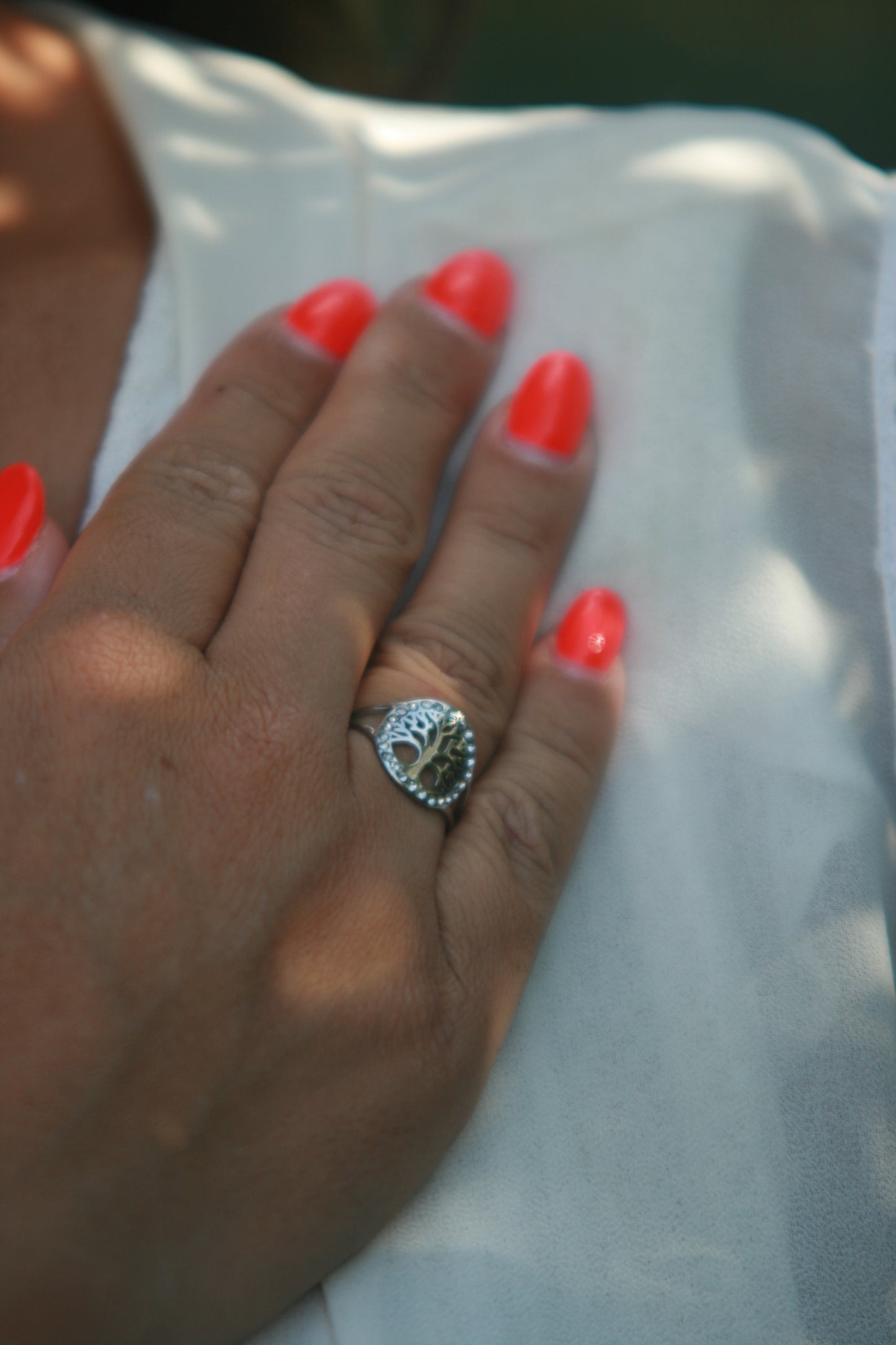 Bague Acier Inoxydable – Arbre de Vie