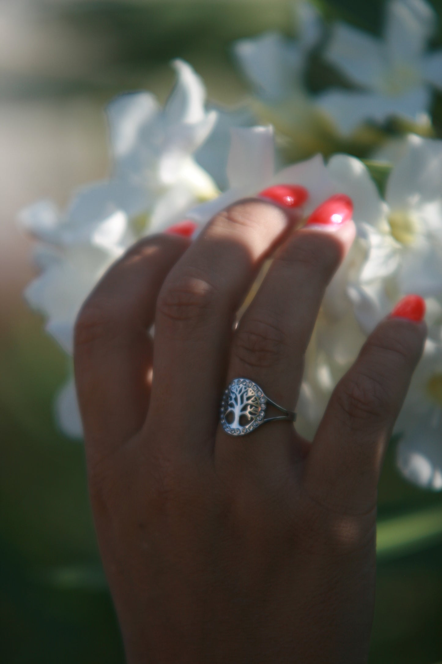 Bague Acier Inoxydable – Arbre de Vie