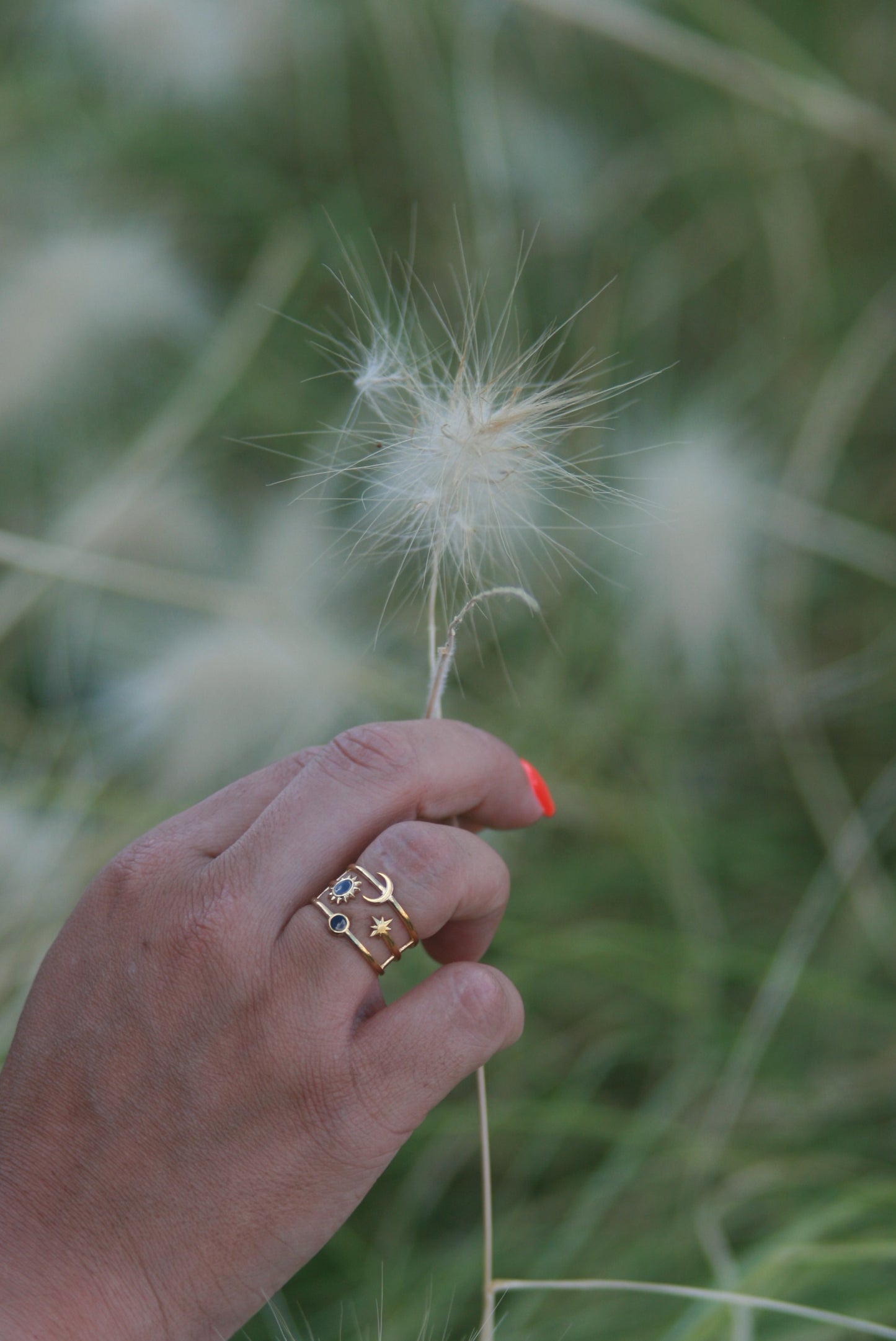 Bague Soleil & Lune – plaqué or