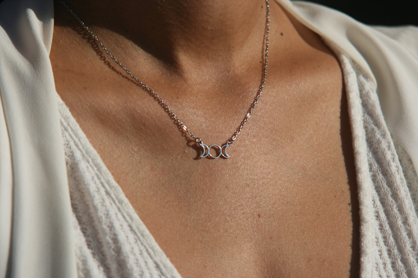 Collier Harmonie Lunaire– Acier Inoxydable