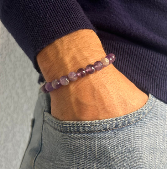 Bracelet Améthyste • Clarté & Sérénité