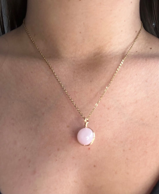 Collier “Douceur du Quartz Rose” – Pierre Naturelle