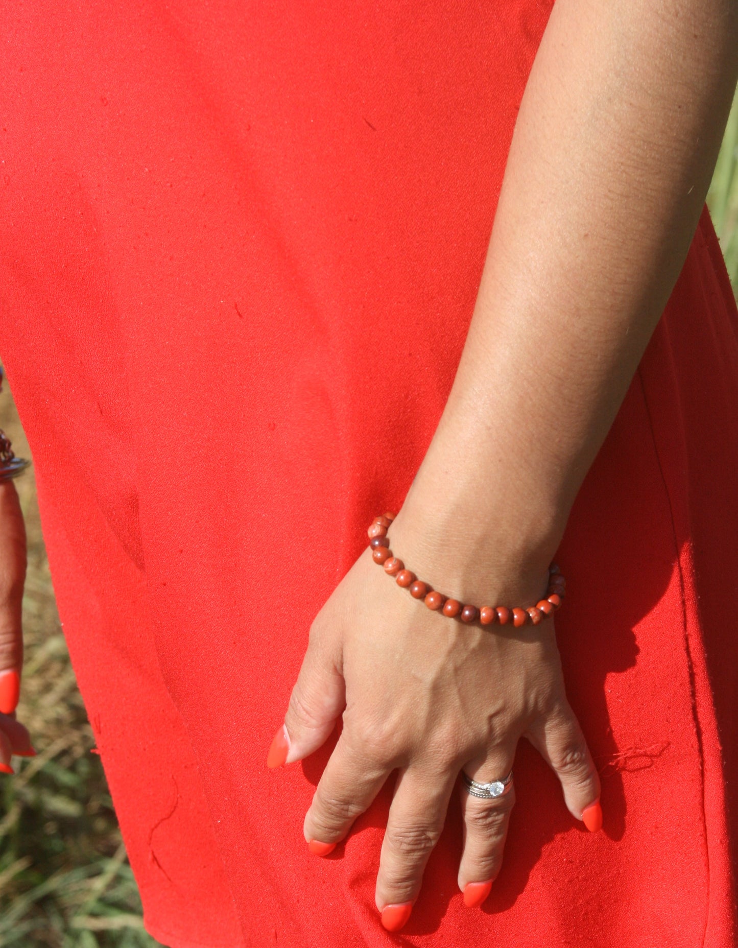 Bracelet Vitalité – Jaspe Rouge