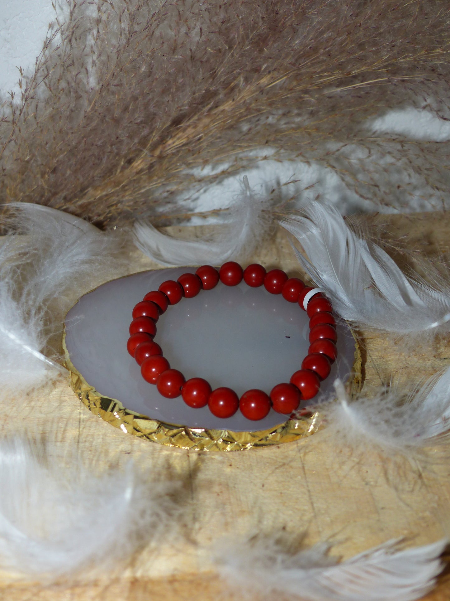 Bracelet Vitalité – Jaspe Rouge