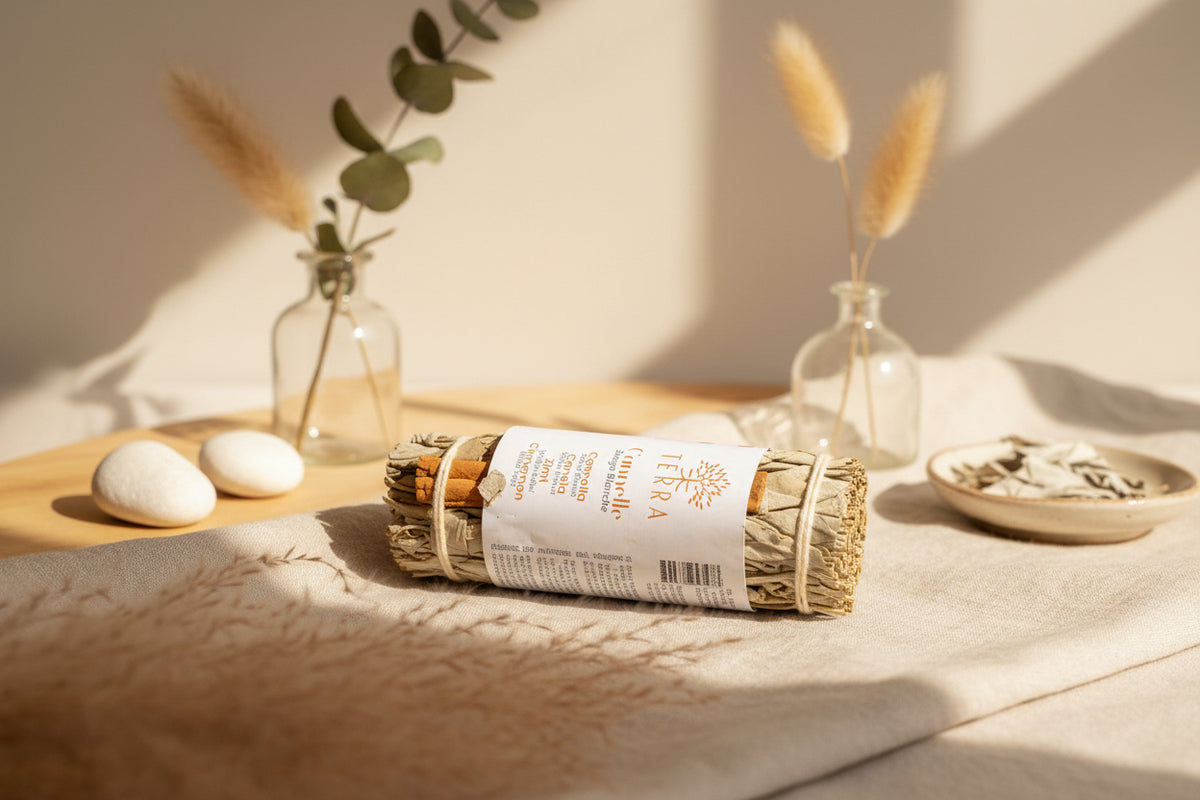 Bâton Sauge à la Cannelle pour purification et énergie chaleureuse