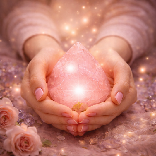 Soins de libération émotionnelle avec énergie du quartz rose